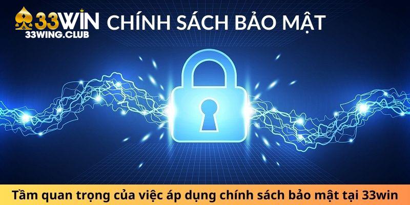 Tầm quan trọng của việc áp dụng chính sách bảo mật tại 33Win